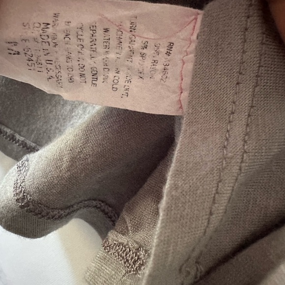 MAUVE - PINK/GREY TIE DYE LONG SLEEV HI-LO LONG SLEEVE SHIRT - Picture 5 of 8